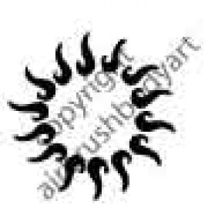 0227 belly button re-usable stencil